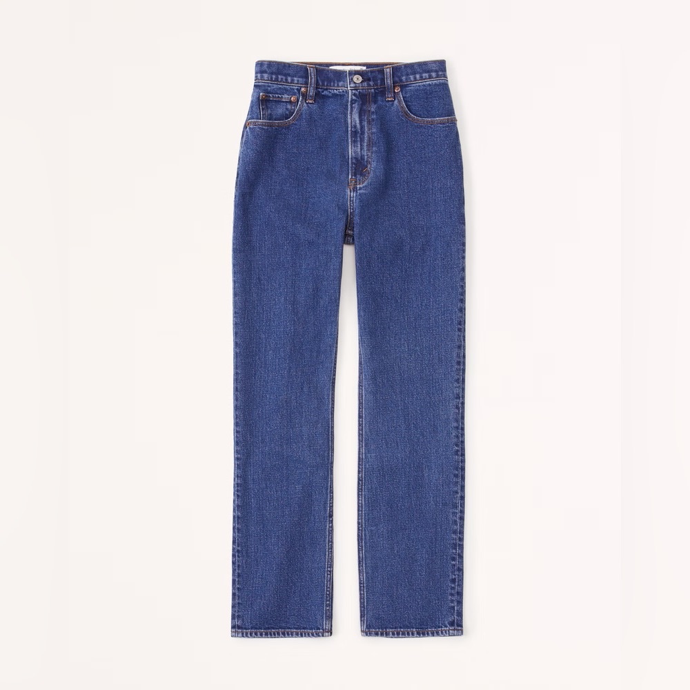 Abercrombie & Fitch Ultra High Rise Ankle Straight Jean 28/6 XLong NWOT
